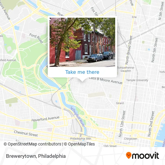 Map Of Brewerytown Philadelphia How To Get To Brewerytown In Philadelphia By Bus, Train Or Subway?