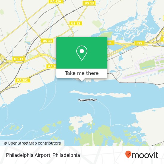 Mapa de Philadelphia Airport