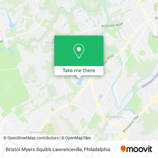 Bristol-Myers Squibb Lawrenceville map