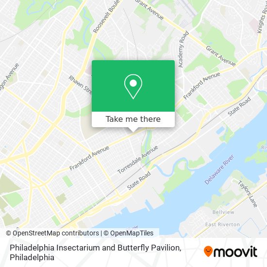Philadelphia Insectarium and Butterfly Pavilion map