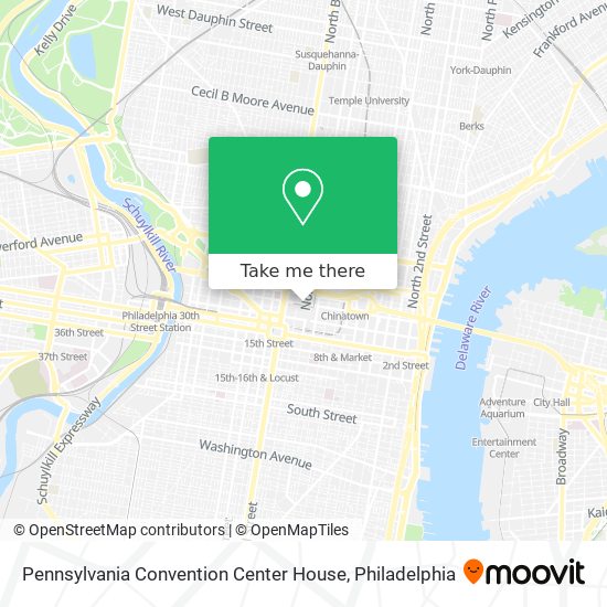 Mapa de Pennsylvania Convention Center House