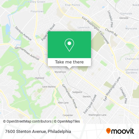 Mapa de 7600 Stenton Avenue