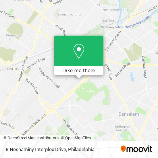 8 Neshaminy Interplex Drive map