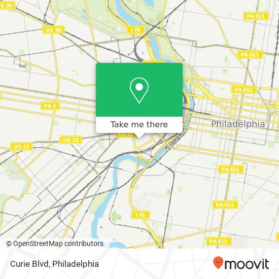 Mapa de Curie Blvd
