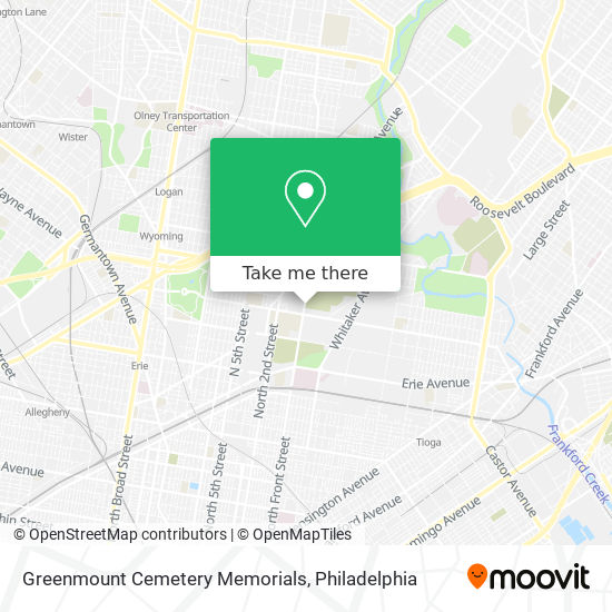 Greenmount Cemetery Memorials map