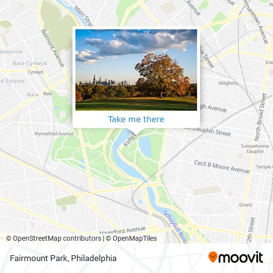 Mapa de Fairmount Park