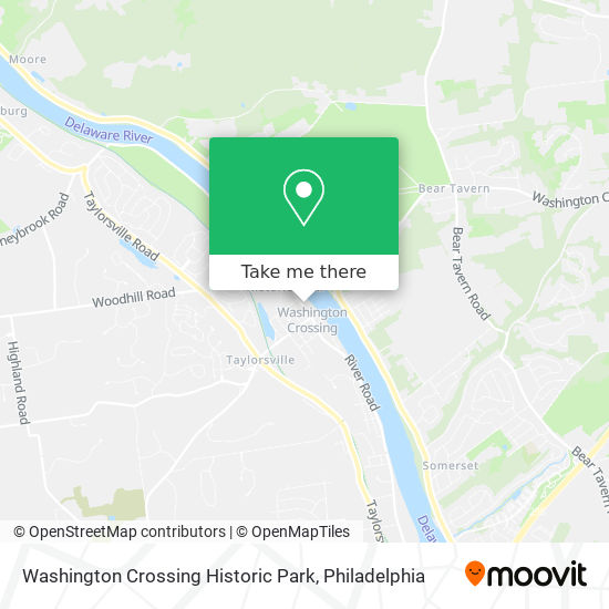 Washington Crossing Historic Park map