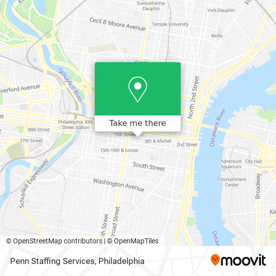 Penn Staffing Services map