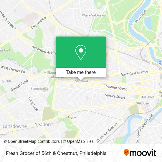 Fresh Grocer of 56th & Chestnut map