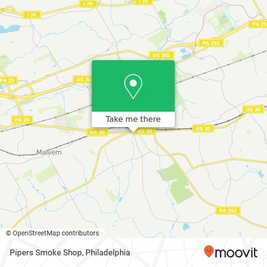 Pipers Smoke Shop, 9 S Valley Rd map