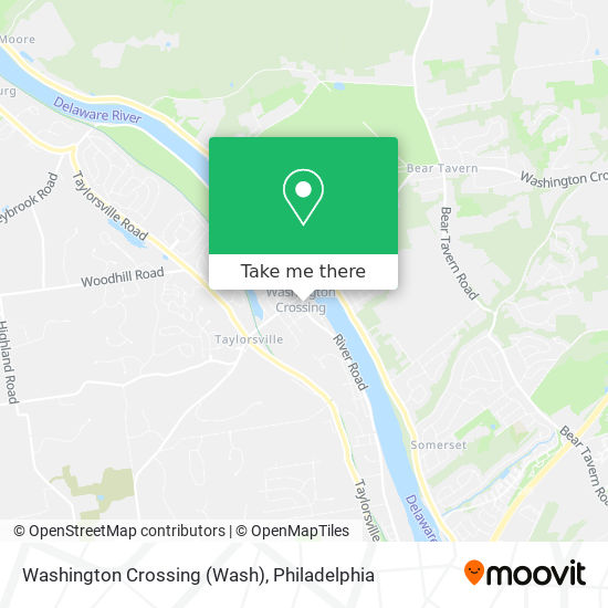 Washington Crossing map