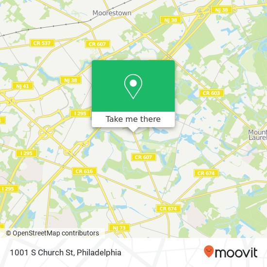 1001 S Church St, Mt Laurel, NJ 08054 map