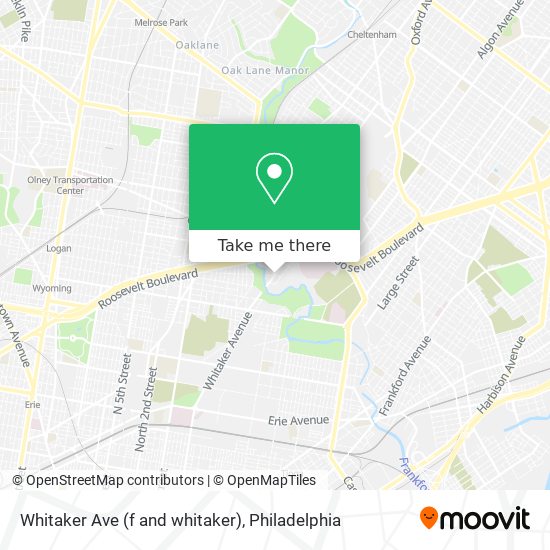 Whitaker Ave (f and whitaker) map