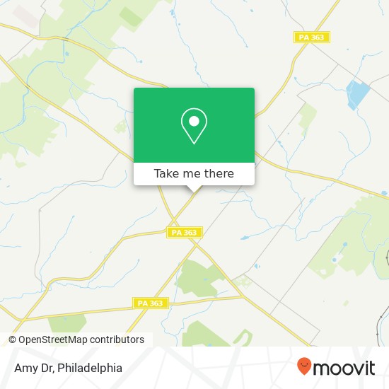 Amy Dr, Norristown, PA 19403 map