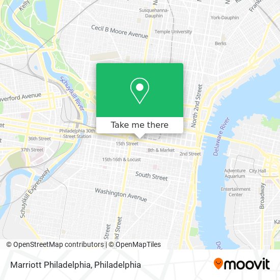 Marriott Philadelphia map