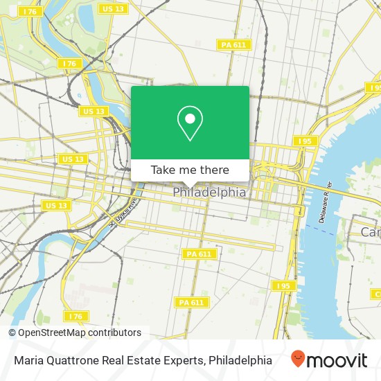 Mapa de Maria Quattrone Real Estate Experts, 1650 Market St