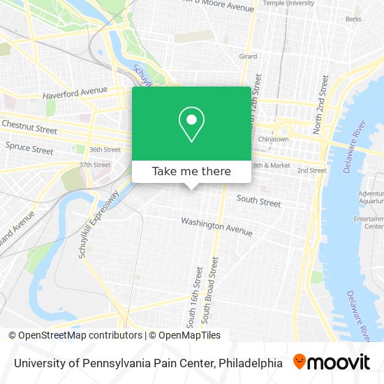 Mapa de University of Pennsylvania Pain Center