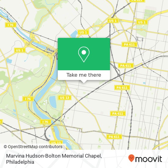 Mapa de Marvina Hudson-Bolton Memorial Chapel, 2432 N 27th St