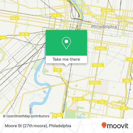 Moore St (27th moore), Philadelphia, PA 19145 map