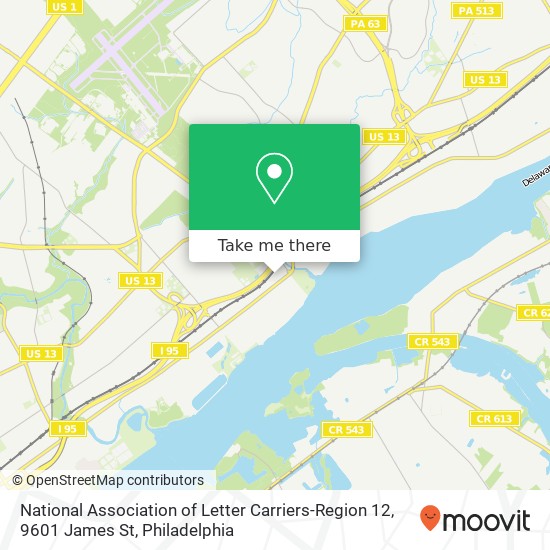 National Association of Letter Carriers-Region 12, 9601 James St map