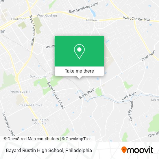 Bayard Rustin High School, 1100 Shiloh Rd map