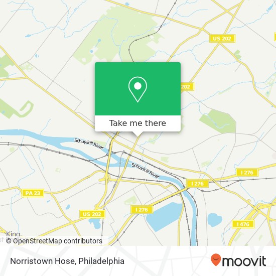 Mapa de Norristown Hose, 627 Dekalb St