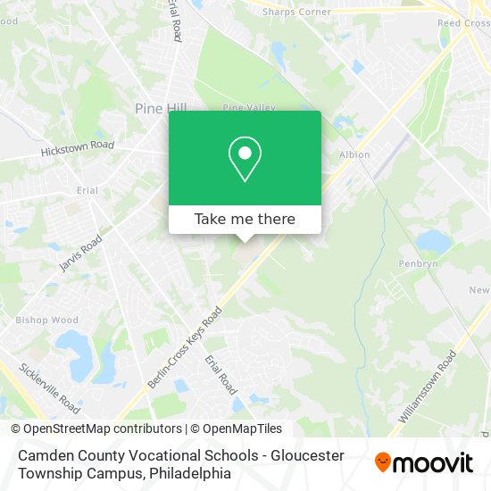 Camden County Vocational Schools - Gloucester Township Campus map