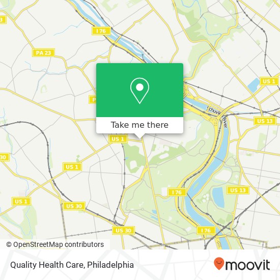 Mapa de Quality Health Care, 4401 Conshohocken Ave