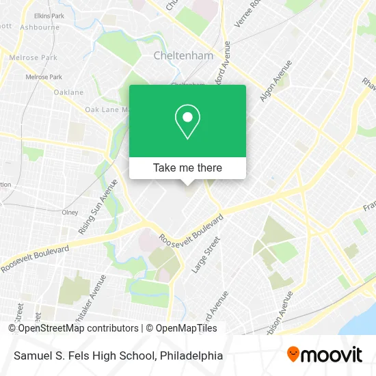 Samuel S. Fels High School map
