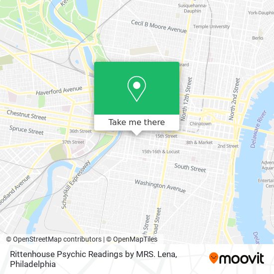Rittenhouse Psychic Readings by MRS. Lena map