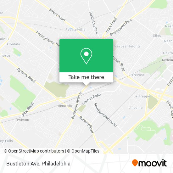 Bustleton Ave map