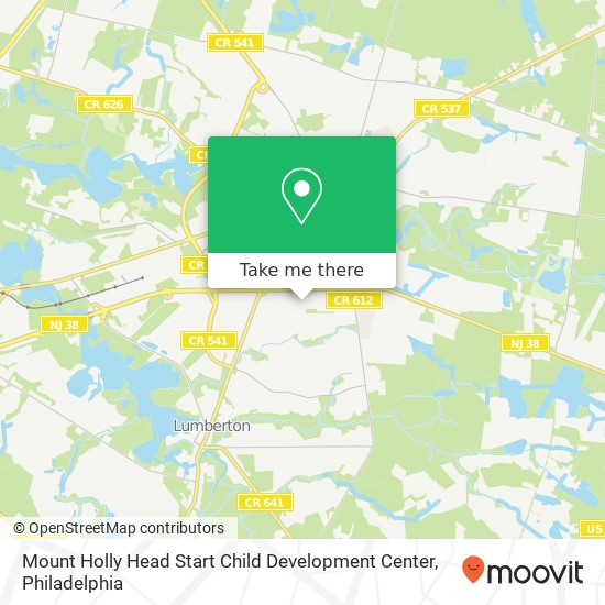 Mount Holly Head Start Child Development Center, 100 Maple Grove Blvd map