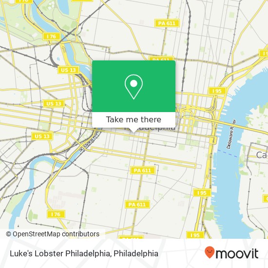 Mapa de Luke's Lobster Philadelphia, 130 S 17th St