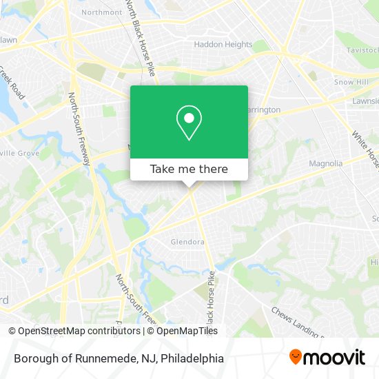 Mapa de Borough of Runnemede, NJ