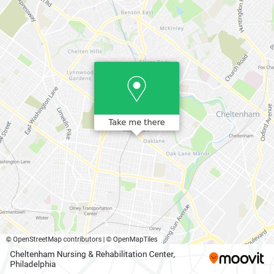 Cheltenham Nursing & Rehabilitation Center map