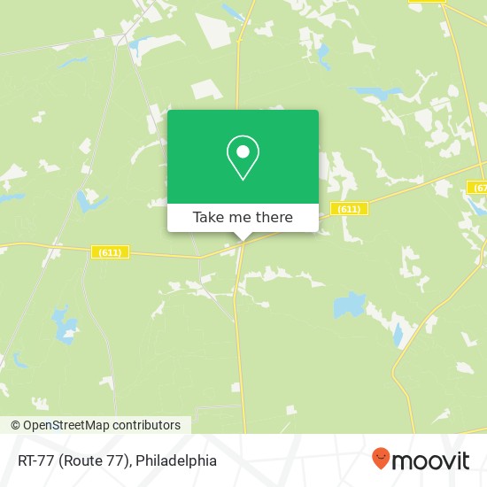 Mapa de RT-77 (Route 77), Elmer, NJ 08318