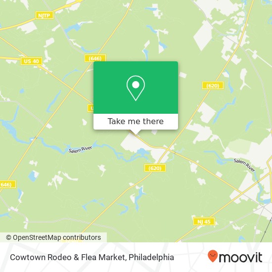 Cowtown Rodeo & Flea Market, 780 Route 40 map