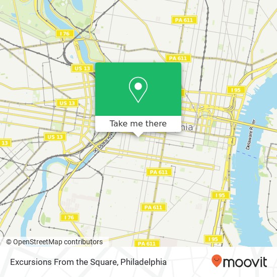 Excursions From the Square, 218 W Rittenhouse Sq map