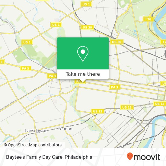 Mapa de Baytee's Family Day Care, 221 S 62nd St