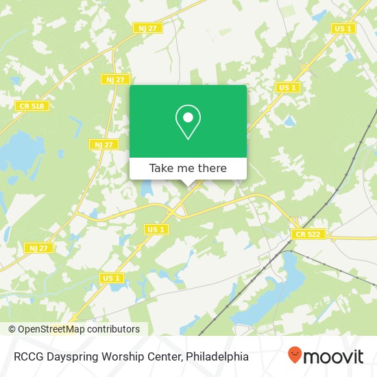 Mapa de RCCG Dayspring Worship Center, 4115 US Highway 1