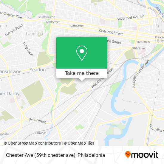 Mapa de Chester Ave (59th chester ave)