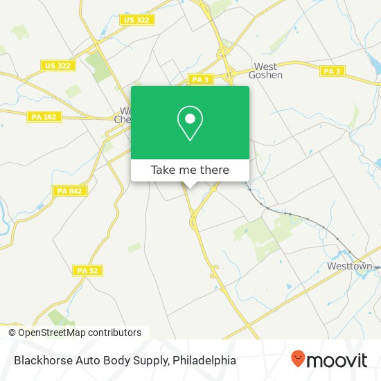 Blackhorse Auto Body Supply map
