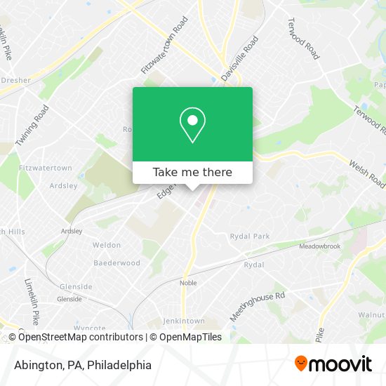 Mapa de Abington, PA