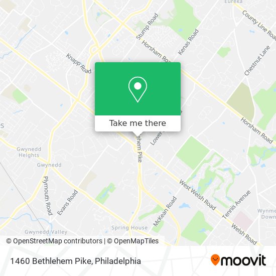 1460 Bethlehem Pike map