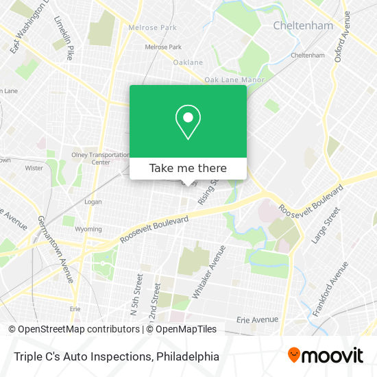 Mapa de Triple C's Auto Inspections