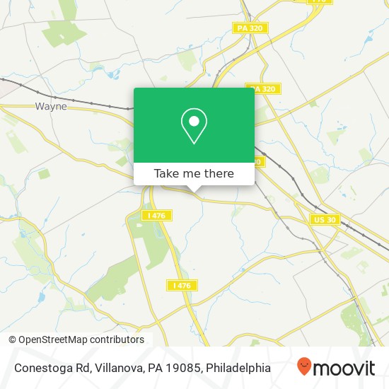 Conestoga Rd, Villanova, PA 19085 map
