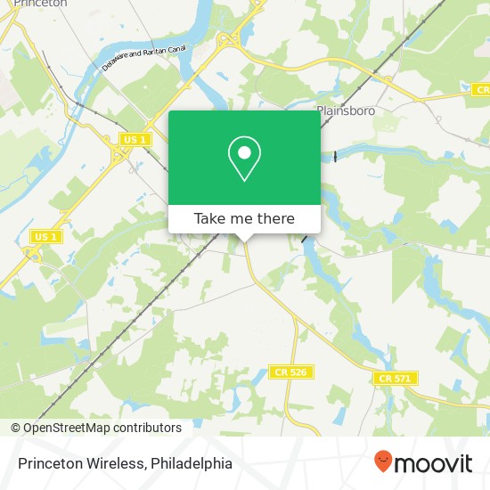 Princeton Wireless, 64 Princeton Hightstown Rd map