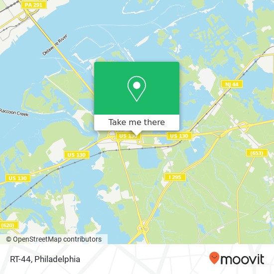 Mapa de RT-44, Bridgeport, NJ 08014