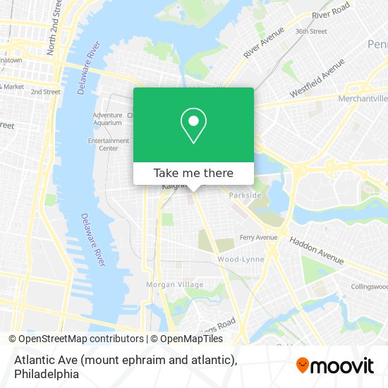 Atlantic Ave (mount ephraim and atlantic) map