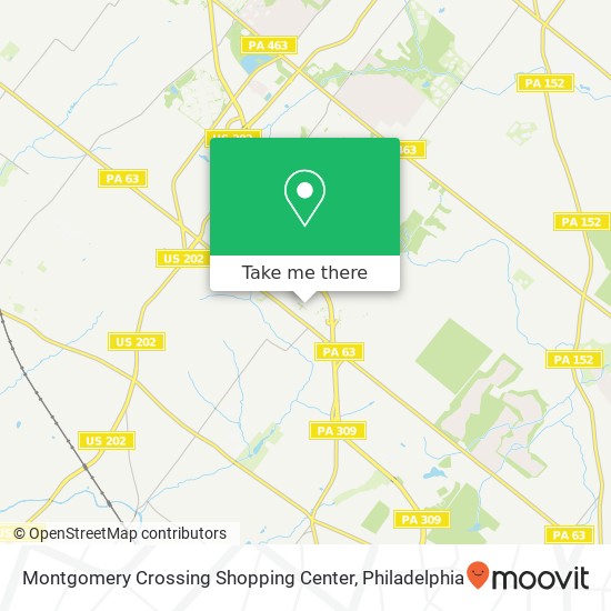 Mapa de Montgomery Crossing Shopping Center